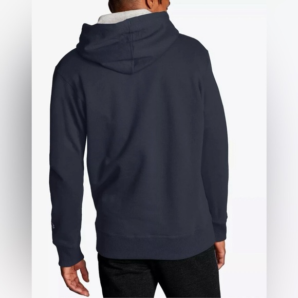 Champion Men’s Powerblend Graphic Hoodie in Navy - Picture 8 of 10